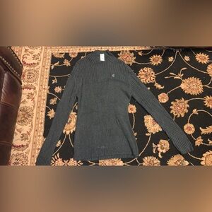 Aeropostale Mens Long Sleeve Crew Neck Sweater Size Medium Black